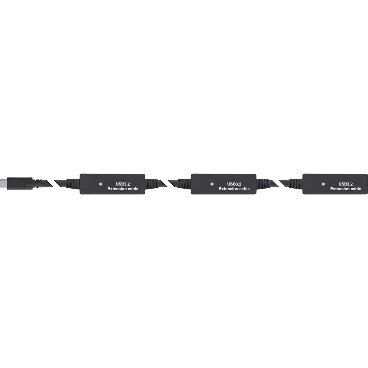 InLine USB 3.2 Gen.1 - Cable alargador activo USB 3.2 Gen.1, conector USB-C macho a USB-C hembra, cable Reapter con amplificación de señal, larga distancia, para discos duros, impresoras, cámaras web,