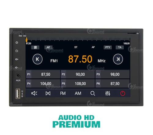 Radio de Coche universales 2 DIN Android GPS Bluetooth WiFi USB Dab+ Touchscreen 6.2" 8core Carplay AndroidAuto