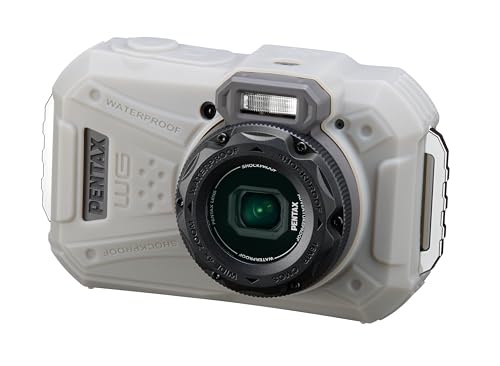 Cámara Digital compacta Resistente al Agua PENTAX WG-1000 (Gris), diseñada para fotografía Informal en Exteriores y bajo el Agua, Resistente al Agua hasta una Profundidad de 15 Metros (una Hora)