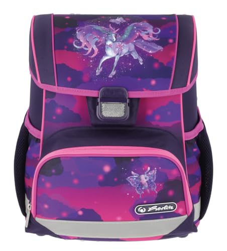 Herlitz Loop Plus Mochila Escolar, Niñas, Morado, 37 x 31 x 22 cm