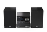 Sharp XL-B517D(BK) Microcadena Sound System Estereo con Radio Dab, Dab+, FM, Bluetooth, CD-MP3, reproducción USB, Altavoces de Madera y 45W Color Negro