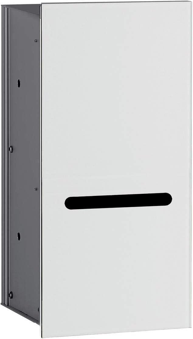 Emco asis-Euro 2.0 rasante Soporte para Papel higiénico, Frontal optiwhite, instalación Armario, sin Marco Puerta bisagra Izquierda – 972427422
