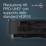 Epson EH-LS800B 4K Pro-UHD 4.000 lúmenes Android TV Proyector láser de Corto Alcance Negro