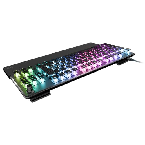 Turtle Beach Vulcan II TKL Pro - Teclado para Juegos mecánico RGB magnético, Interruptor analógico con Efecto Hall, Teclas Medias, reposamuñecas, Placa de Aluminio