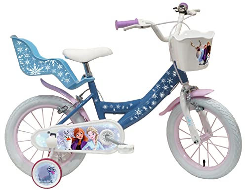 Vélo ATLAS 14 Pulgadas Incluido Bicicleta niños, Frozen y Casco, Azul