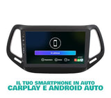 Radio de Coche para Jeep Compass Android GPS Bluetooth WiFi USB Dab+ Touchscreen 10" 8core Carplay AndroidAuto