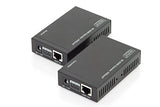 DIGITUS DS-55500 Extensor HDMI (HDBaseT) - UHD 4K/30 Hz - 40 m mediante cable LAN (HDBaseT 70 m) - Set: Transmisor y Receptor - IR Infrarrojos - HDCP 2.2 & HDBaseT 1.0