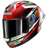 SHARK, Casco Moto Integral AERON GP FIM FIRSTLAP Carbon Red Green DRG, M
