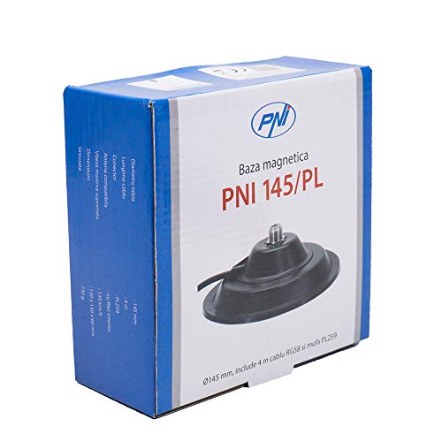 'PNI ML160 Antena CB con imán Incluido, 155 cm Negro
