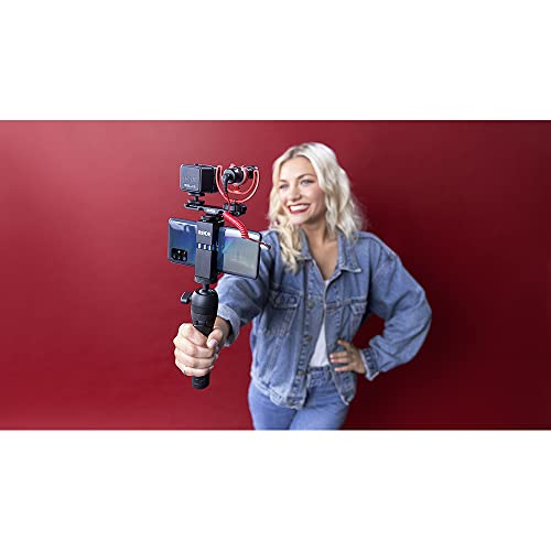RØDE Microphones VideoMicro Vlogger Kit para teléfonos móviles (conexión de 3,5 mm) (VLOGVMICRO)