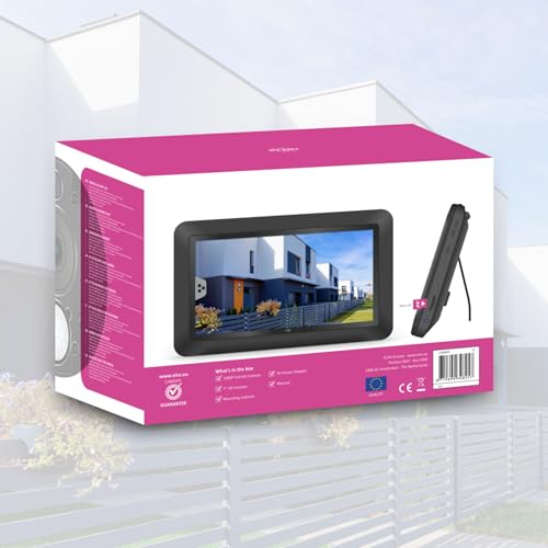 ELRO CZ40RIPS - Cámara de Seguridad inalámbrica Full HD 1080p Full HD con Pantalla de 7" y aplicación