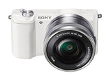 Sony ILCE-5100 - Cámara EVIL de 24.7 Mp ( pantalla 3", estabilizador óptico, vídeo Full HD ), color blanco - Kit cuerpo cámara con objetivo E PZ 16-50 mm f/3.5-5.6