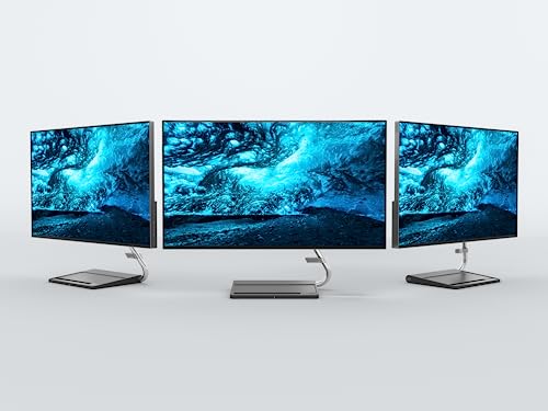 Lenovo Qreator 27 - Monitor de 27" 4K UHD (3840x2160 píxeles, IPS, 16:9, 4ms, 1300:1, Puertos DP + HDMI + USB) Regulable en inclinación - Color Gris