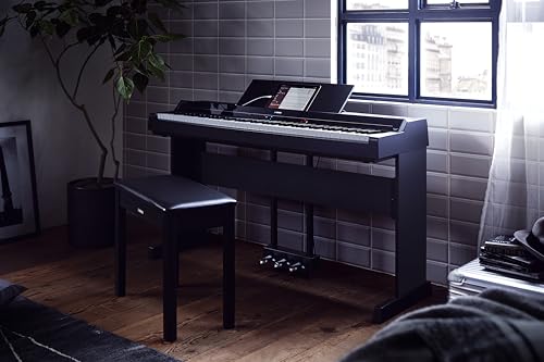 Yamaha P-S500 - Piano Digital Smart con 88 Teclas, Teclado GHS Ponderado, Luces LED, Bluetooth, VRM, 660 Voces, Grabación de Audio/MIDI - Negro