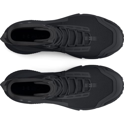 Under Armour UA Charged Valsetz Zapatos tácticos para hombre, cómodas botas de montaña, color negro/negro/gris azabache