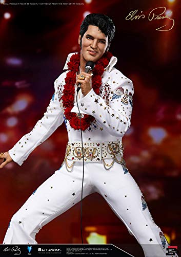 Blitzway Elvis Presley - Estatuilla híbrida de 1/4 a Escala magnífica de Elvis Aaron Presley, 52 cm