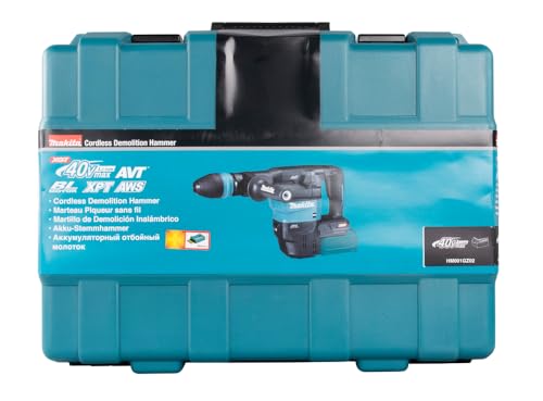 Makita HM001GZ02 - Martillo demoledor BL 40Vmáx XGT 7,1 kg AVT AWS (40 V, iones de litio, 40 V) (sin batería, sin cargador) Azul Petróleo
