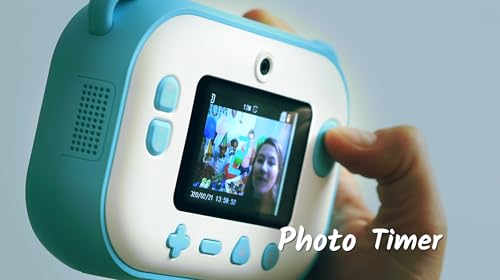 MyFirst Camera Insta 2 Azul. Cámara Digital HD con impresión instantánea, cámara Frontal y Selfie para niño y niña