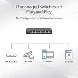 Netgear Switch de Red Multi-Gigabit Ethernet de 8 Puertos, MS308, de 1G/2.5G, Montaje en Pared o sobremesa y protección de 3 años