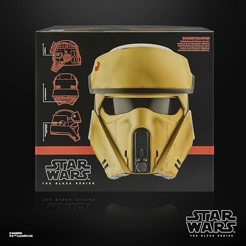 Star Wars The Black Series, Shoretrooper, Casco electrónico Premium para Adultos