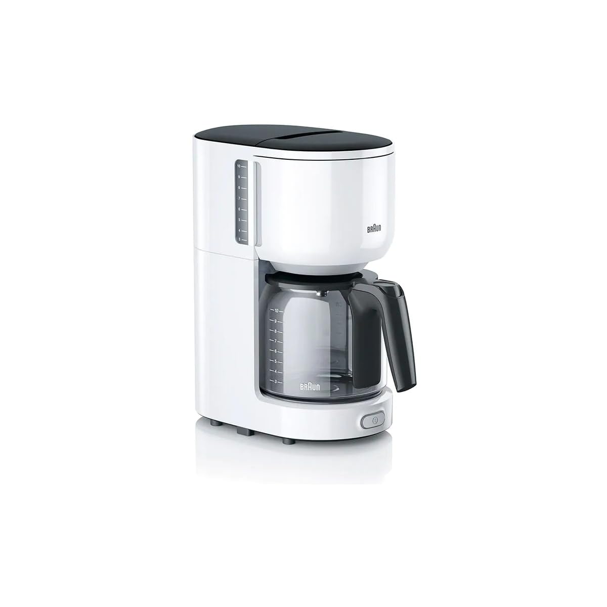 Braun, 1000 W, 10 Cups, Acrylonitrile Butadiene Styrene, Blanco