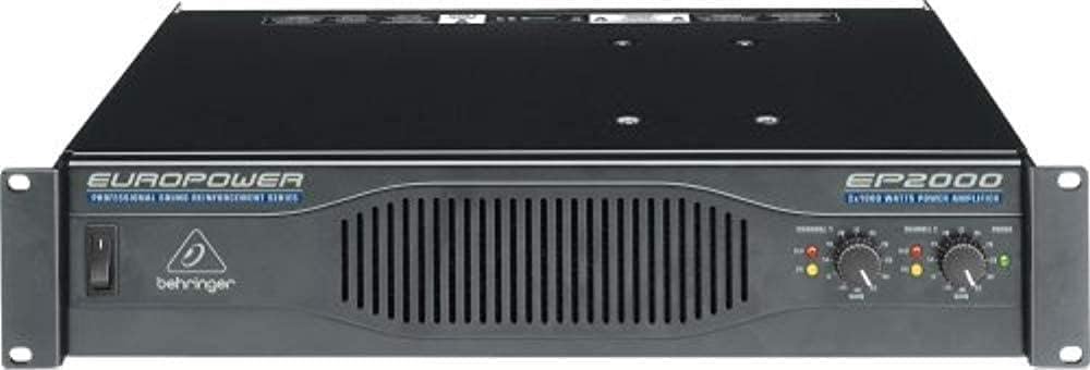 Behringer EP2000 Amplificador Potente Estéreo De 2000 Vatios Profesional Con Tecnología ATR, Accelerated Transient Response