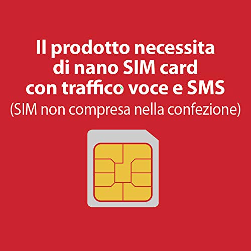 Beghelli - Salvavidas Pocket Dispositivo de Telesocorro Portátil, gsm de Bolsillo para Llamadas rápidas, Ancianos, Nano SIM Card, GPS, Manos Libres, Sensor de caída, Seguridad Deportiva y Vida