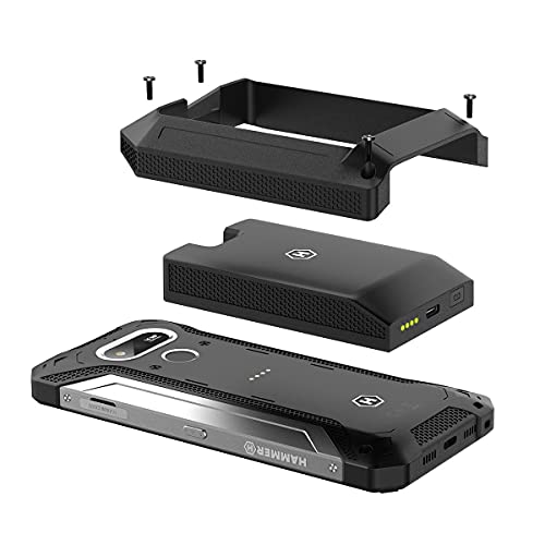 Hammer H Explorer Pro Plata, 5,7" IPS Military Standard Outdoor Smartphone, 5000 mAh Batería, 48 MP Cámara, eSIM + Batería Externa - Hammer Explorer, Hammer Explorer Pro Set