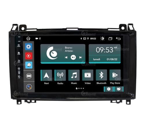 Radio de Coche para Mercedes classe A/B Android GPS Bluetooth WiFi USB Dab+ Touchscreen 9" 8core Carplay AndroidAuto