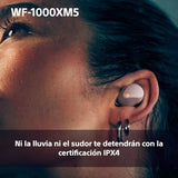 Sony WF-1000XM5 Auriculares In-Ear Inalámbricos, Noise Cancelling, Bluetooth, Micrófono, hasta 24 Horas de Batería, Carga Rápida, IPX4, Alexa y Google Assistant, iOS y Android, Rosa Palo