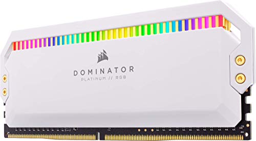 Corsair Dominator Platinum RGB 32 GB DDR4 3200MHz C16, AMD Optimizado LED RGB Memoria de Sobremesa Rendimiento de Alta, Respuesta Ajustados, 12 Direccionables CAPELLIX Leds RGB, 4 x 8 GB, Blanco