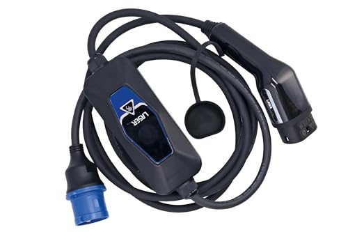 Laser 9108 EV Charging Cable - 32A Single Phase T2 Female-CEE Plug (3 Pin) W/Charger IP68
