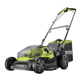 RYOBI - Cortacésped 18V One+ - Brushless/Motor sin Escobillas - Ø de Corte 37cm - Recogida y Mulching - Manillar Ajustable - Bolsa de Recogida 45L - Vendido sin Batería ni Cargador - RY18LMX37A-0