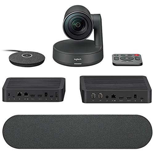 Logitech Rally Sistema de Video Conferencia Group Video conferencing System 10 Personas(s) Ethernet - Sistema de videoconferencia (4K Ultra HD, 15x, 720p,1080p,1440p, 60 pps, 4,5 m, -27 dB)
