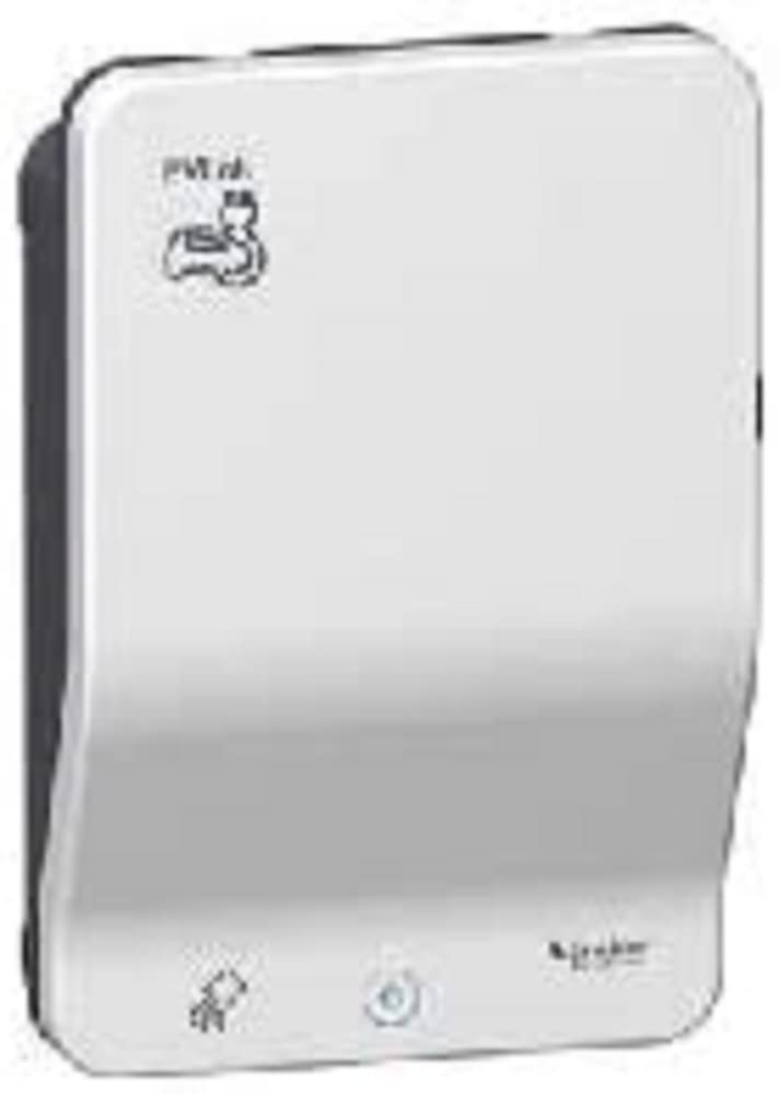 Schneider Electric EVB1A22P2RI Smart Wallbox, 7.4/22 kW, T2, Tarjeta RFID, 480mm x 331mm x 170mm, Blanco