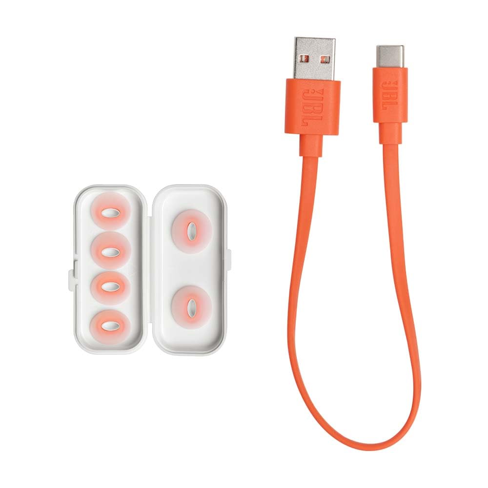 JBL Tune Flex TWS, Auriculares In Ear inalámbricos con cancelación activa del ruido, graves potentes, resistencia al agua IPX4, 8 a 24h de batería, estuche de carga, blanco