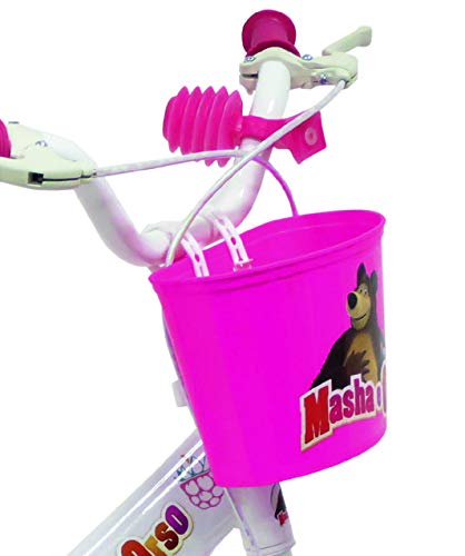 Masha y el Oso - Bicicleta para Niña, 12" pulgadas