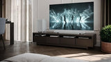 SHARP HT-SBW53121(SL) Soundbar 3.1.2 Dolby Atmos/DTS:X, subwoofer inalámbrico, barra de sonido elegante y potente con altavoces que emiten hacia arriba, sonido envolvente 3D. P. Maxima 550w color Gris