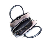 Carlheim Women's Shoulderbags Classis Genuine Leather, Black