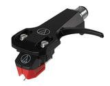 Audio Technica AT-VM95ML/H - Cartucho magnético móvil Dual (Negro/Rojo)