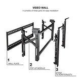 Monkey Ladder Soporte Video Wall de Pared para Pantalla 45”- 70”, Color Negro