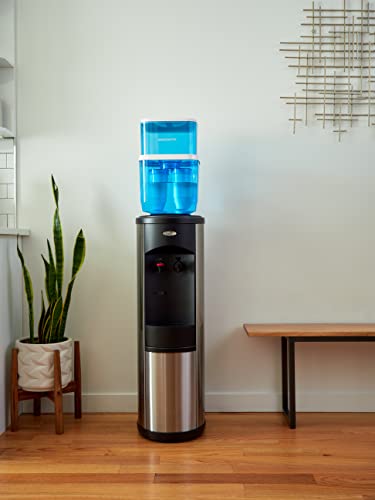 ZeroWater Sistema de filtración de agua de 19 L para dispensadores de agua fría y caliente, Medidor TDS y 2x Filtros Incluidos (no incluye dispensador)