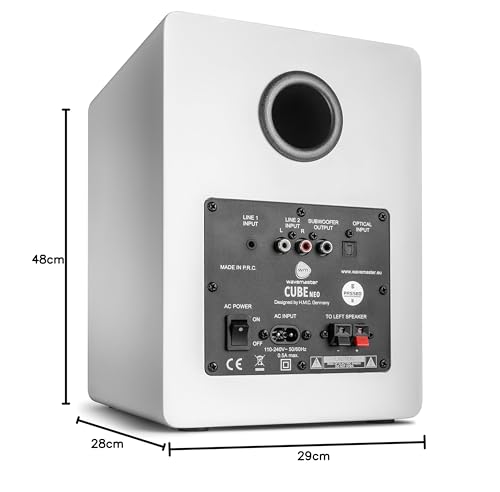 Wavemaster Cube Neo - Sistema de altavoces - 50 V, Bluetooth, entrada digital, control remoto por infrarrojos