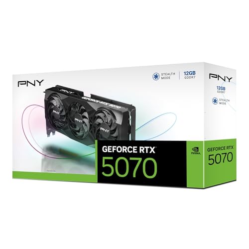 PNY Tarjeta gráfica GEFORCE RTX™ 5070 12GB Triple Ventilador DLSS 4
