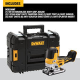 DEWALT DCS335NT-XJ, Sierra de calar sin escobillas 18V XR, Incluye maletín TSTAK, 3200cps/min, Corte madera 135mm /Acero 10mm, No incluye batería ni cargador