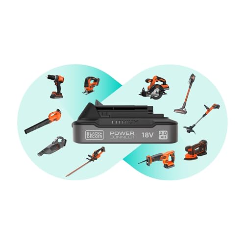 Black+Decker BHFEA18D1-QW - Aspirador sin cable 2en1 POWER SERIES con tecnología SmartTech que adapta su velocidad, Batería de Litio de 18V, Depósito de 500 ml