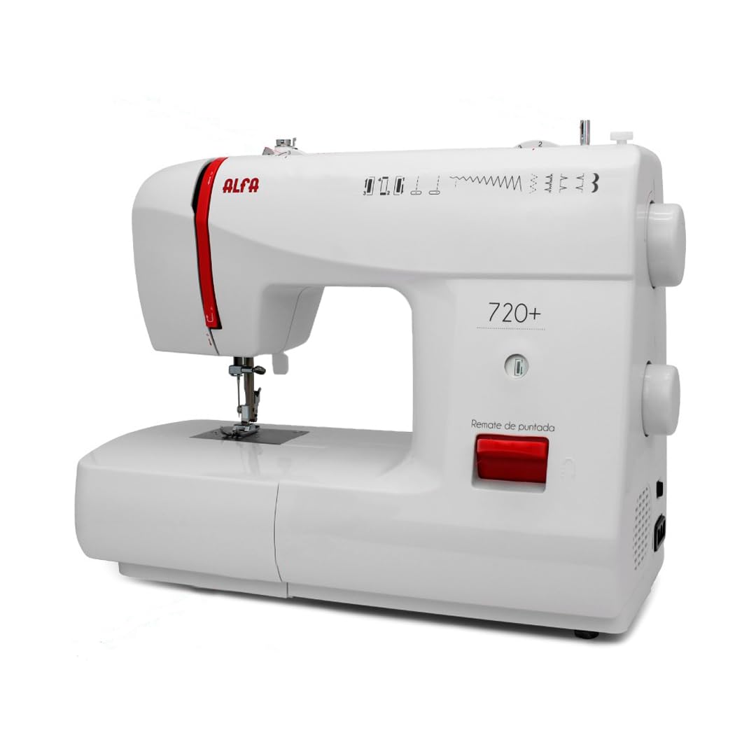 ALFA 720+ Máquina de Coser, Compuesto, Blanco, 30x19x41 cm