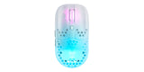 Xtrfy MZ1 Wireless, Ratón Gaming Inalámbrico Ultraligero, Radiofrecuencia 2,4 GHz, Sensor Pixart 3370, Forma Única para Apuntar con Precisión, Iluminación RGB Regulable, Recargable, Blanco
