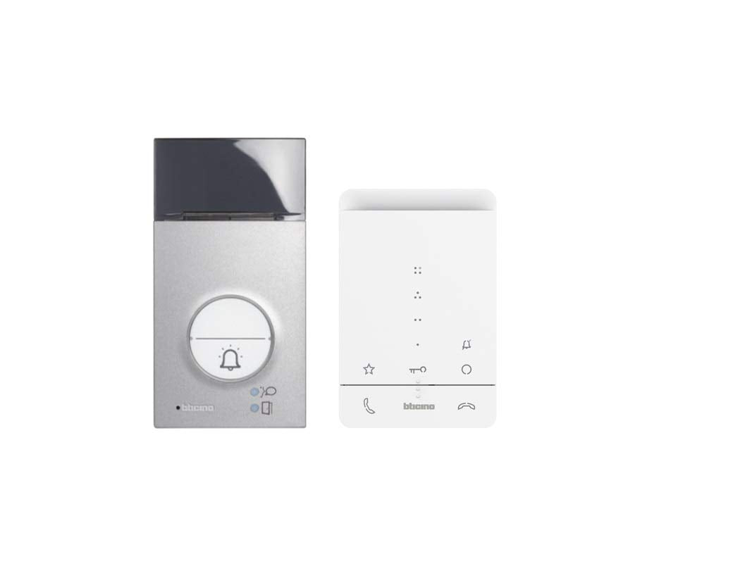 BTICINO Kit portero electronico de superficie 2 hilos BticinoLinea 3000 y telefono CLASSE100 364232