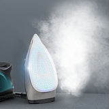 Rowenta Compact Steam Pro DG7623 Centro de planchado, 6.3 bares de presión, golpe de vapor de 325 g/minuto, suela antiarañazos deslizante, sistema eco, Color Azul/Negro